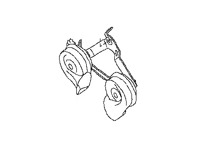 Infiniti 25605-ZH60A Horn Complete-Electric