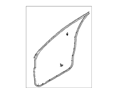 Nissan 80831-CB00A Weatherstrip-Front Door, LH