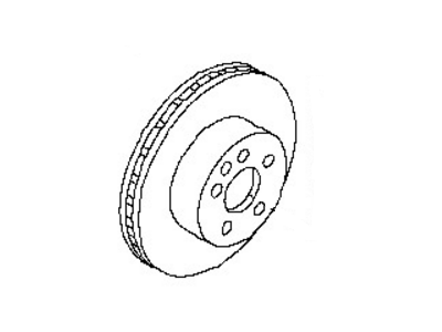 Nissan 40206-CK000 Rotor-Disc Brake, Front