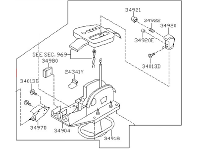 Nissan 34901-4Z812 Transmission Control Device Assembly