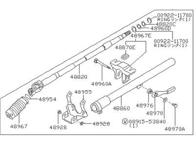 Nissan 48805-16M01 Column-Steering IMPC