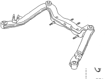 Nissan 55400-0E000 Member Complete-Rear Suspension