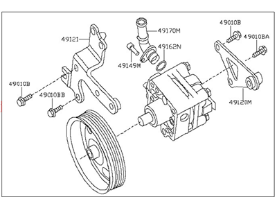 Nissan 49110-JA02B Pump Power Steering