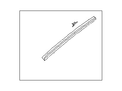 Nissan 72760-30P00 Moulding-Windshield Side, RH