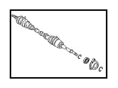 Nissan 39100-65A00 Shaft Assembly-Front Drive RH