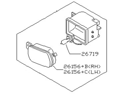 Nissan 26159-66Y00 Lamp Assembly-Fog, LH