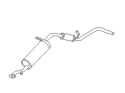 Nissan 20100-2Z700 Exhaust, Main Muffler Assembly