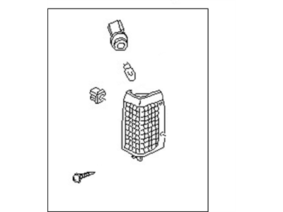 Nissan B6110-41G02 Lamp Assembly-Side Combination, RH