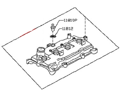 Nissan 13264-3TU0A Cover Assy-Valve Rocker