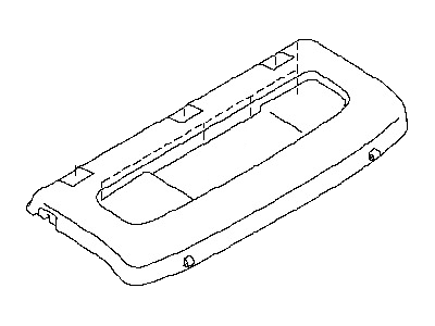 Nissan 79910-1EA0A Finisher-Rear Parcel Shelf