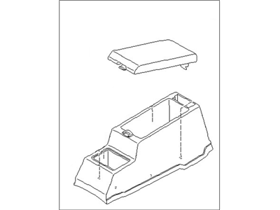 Nissan 96910-09G00 Console Box