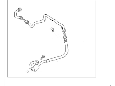 Nissan 92480-81F00 Hose-Flexible, Low