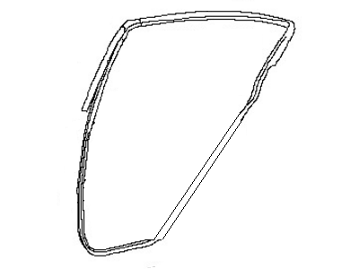 Nissan 82831-JA000 Weatherstrip-Rear Door, LH