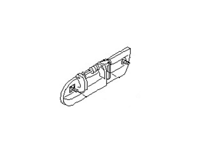 Nissan 82607-85E01 Rear Door Outside Handle Assembly Left