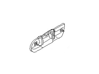 Nissan 82606-85E01 Rear Door Outside Handle Assembly Right