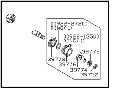 Nissan 39771-32U05 Joint Assembly - Inner