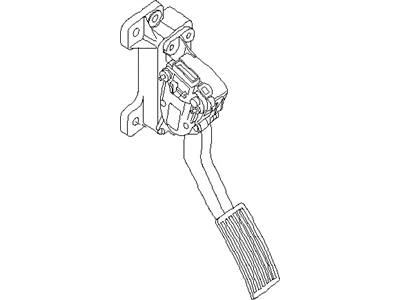 Nissan 18002-EA000 Lever Complete-Accelerator, W/DRUM