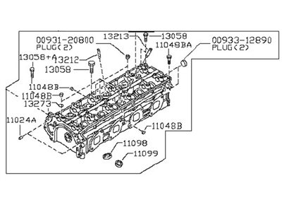 Nissan 11040-9BM0A Head Assy-Cylinder