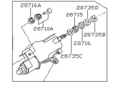 Nissan B8710-15F01 Motor Rear Windshield WIPER