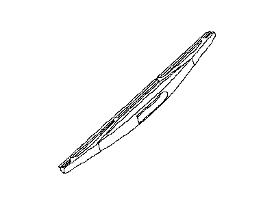 Nissan 28790-1JA0A Rear Window Wiper Blade Assembly