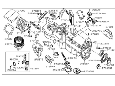 Nissan 27110-D4515 Heating Unit Assembly Front