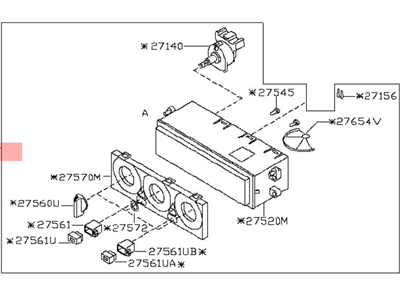 Nissan 27512-2B000 Amplifier Control