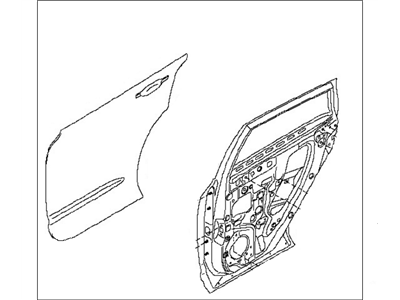 Nissan H210A-JM0MA Door-Rear, LH