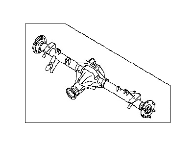 Nissan 43003-EZ32B Rear Axle Assembly, W/O Brake