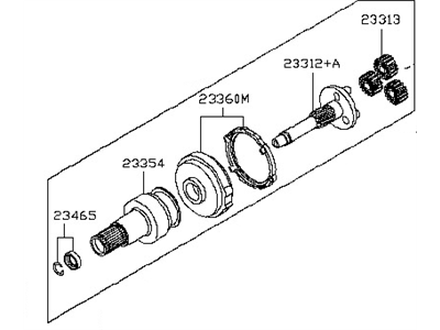 Nissan 23312-ET80A Pinion Assy