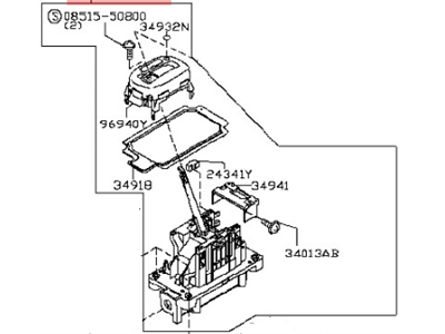 Nissan 34901-9EG5D Transmission Control Device Assembly