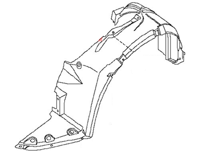 Nissan 63840-JA00A PROTCT Front Fender R