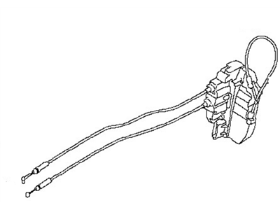 Nissan 82500-7Y000 Rear Right Driver Door Lock Actuator