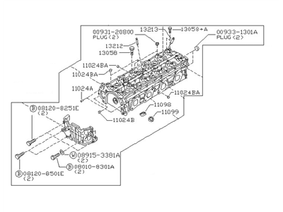 Nissan 11040-9E000 Cylinder Head