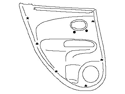 Nissan 82900-1AA0A Finisher Assy-Rear Door, RH