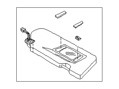 Nissan 96400-3Y300 Right Sun Visor Assembly