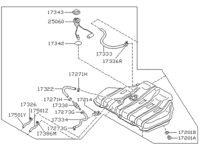 Nissan 17202-D1616 Fuel Tank Assembly