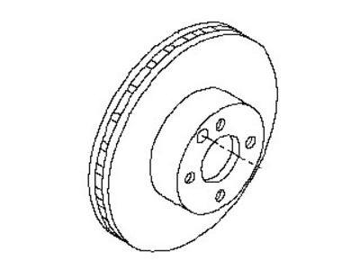 Nissan 43206-3SC0A Rotor-Disc Brake, Rear Axle