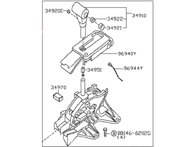 Nissan 34901-EA60E Transmission Control Device Assembly