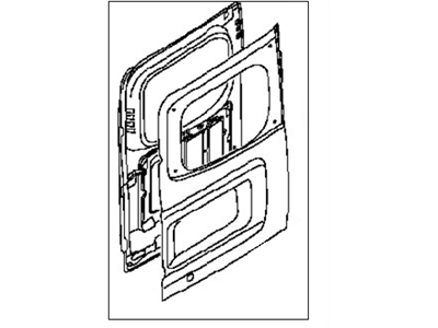 Nissan 90101-9JA0A Door Assy-Back, LH