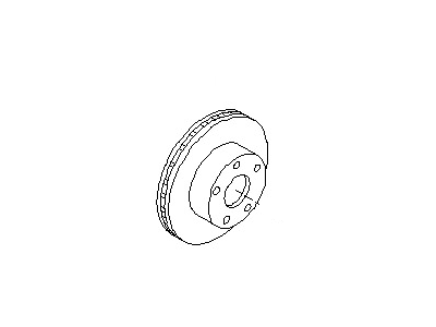 Nissan 40206-CA000 Rotor-Disc Brake, Front