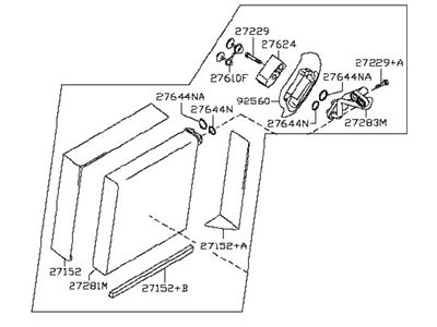 Nissan 27280-JN30A Evaporator Assy-Cooler