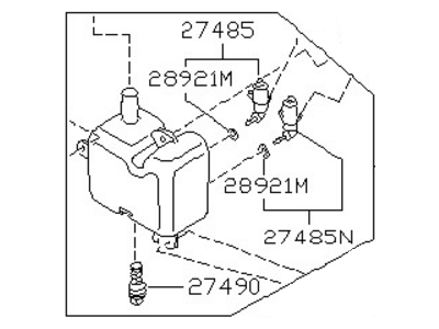 Nissan 28910-41F00 Tank Assy-Windshield Washer