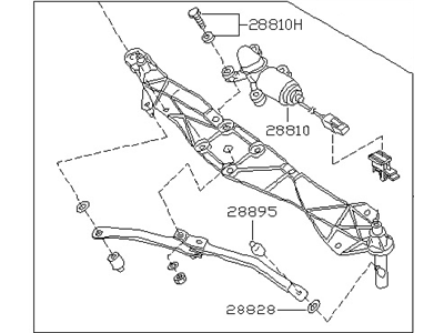 Nissan 28800-7B000 WIPER Assembly Windshield