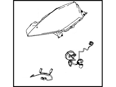 Nissan 26025-3NA1D Headlamp Housing Assembly, Passenger Side