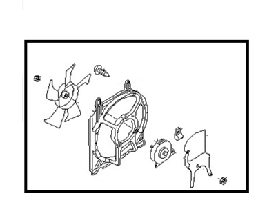 Nissan 92120-4B200 Fan & Motor Assy-Condenser