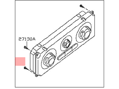 Nissan 27500-9BK0A Control Assembly