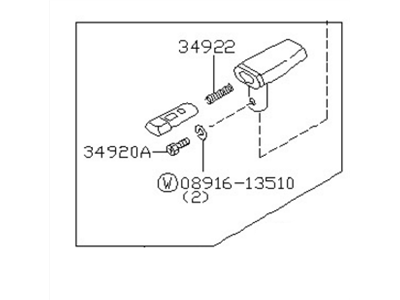 Nissan 34920-P7111 Knob-Lever