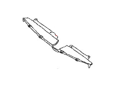 Nissan 62078-9UF0A MOULDING-Front Bumper, Upper