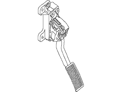 Nissan 18002-4Y900 Lever Complete-Accelerator, W/DRUM