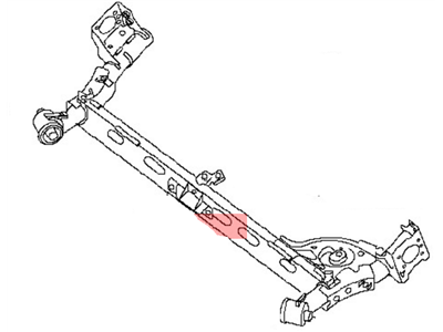 Nissan 55501-3NF0A Beam Complete-Rear Suspension